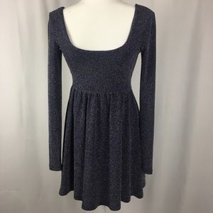 Free People metallic skater dress